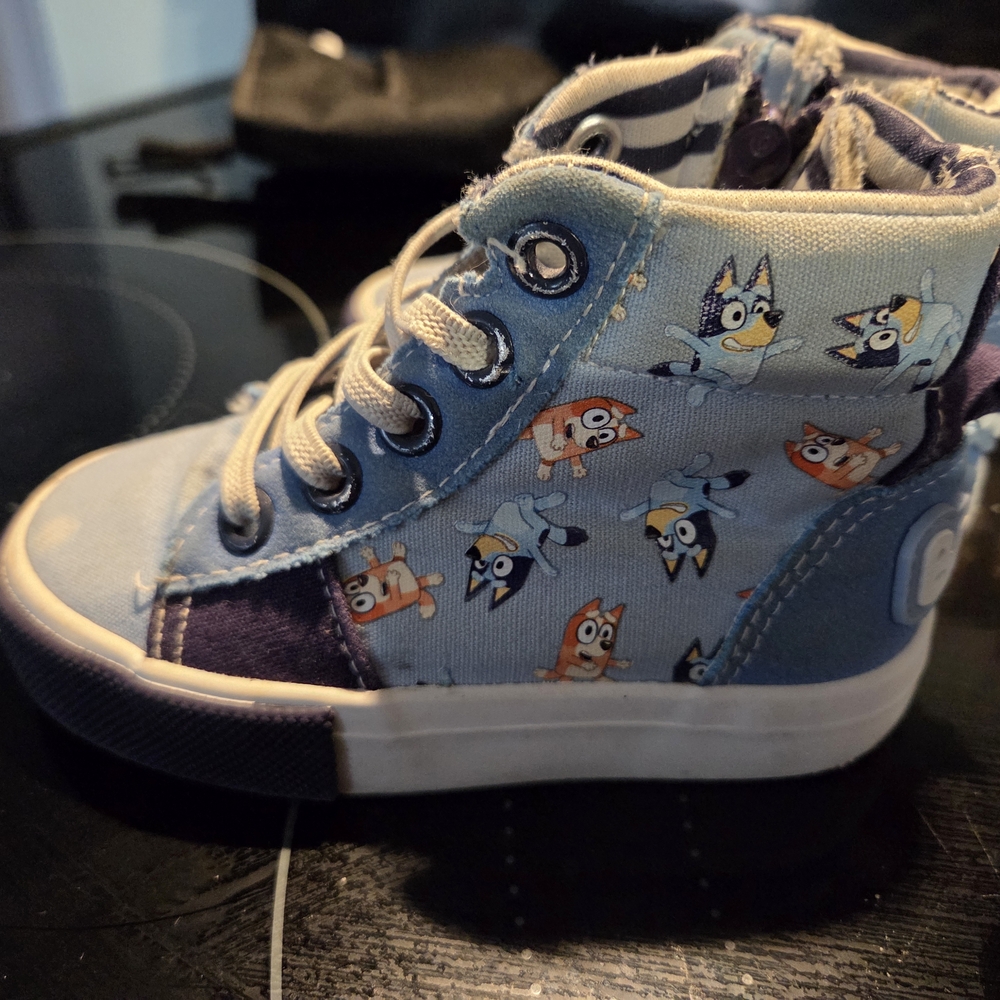 Kids Cartoon Character High-Top Sneakers